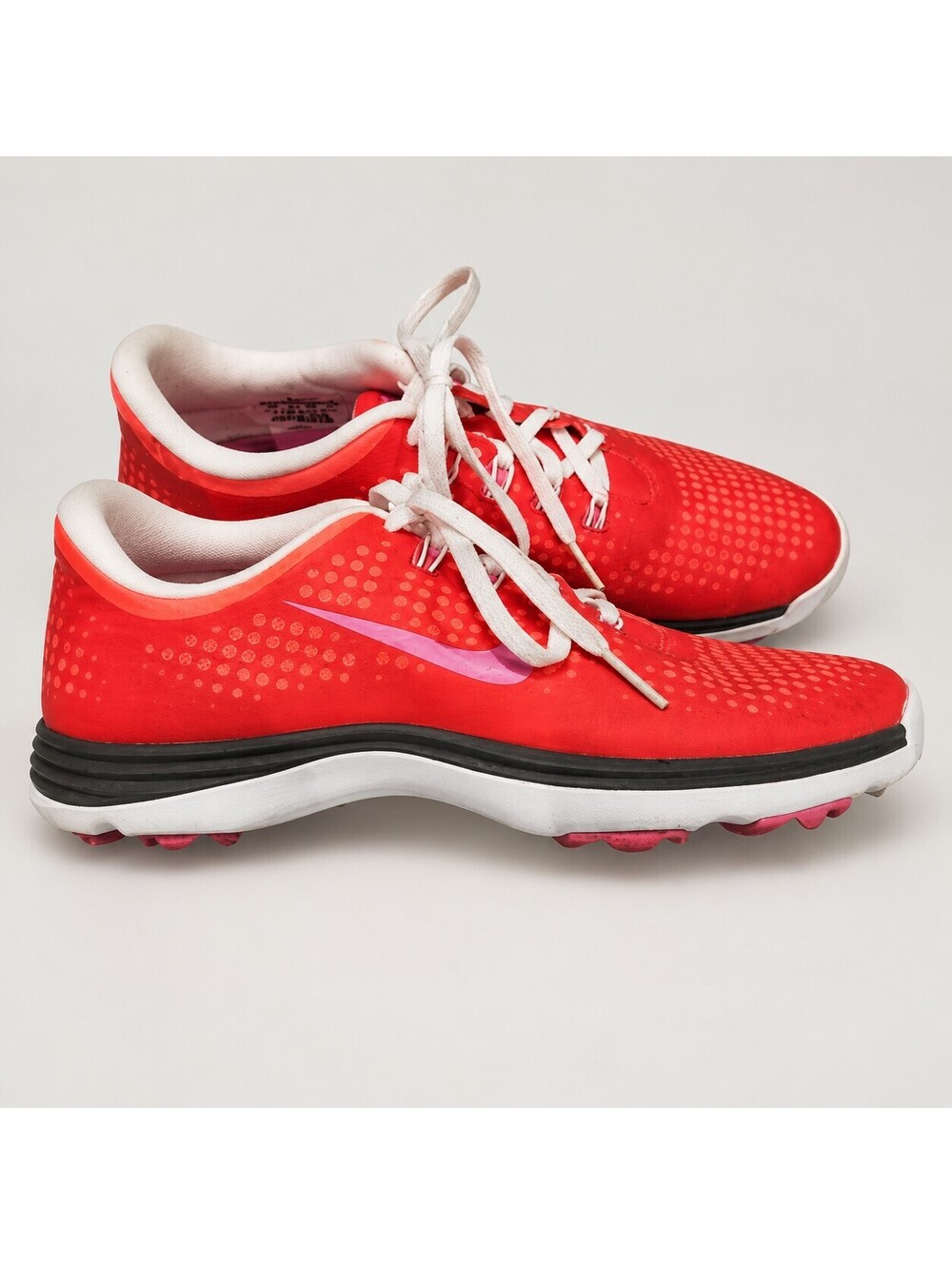 Nike Lunar Control Vapor Women’s Golf Shoes Size 8.5 Red Pink White